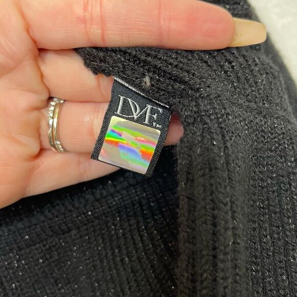 Diane Von Furstenberg Hoxer Wool Metallic Open Front Cardigan M - Picture 2 of 5